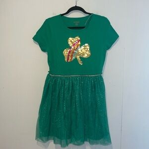 NWT Cat & Jack Girls Green St Patty Days Dress AA1